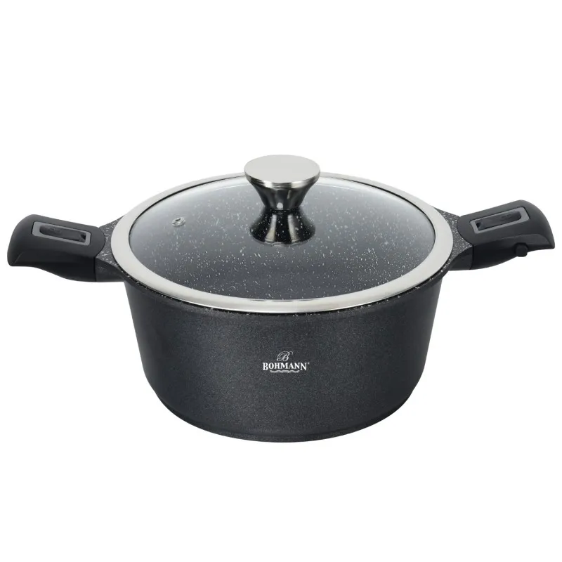 Cratita aluminiu cu maner detasabil Bohmann BH-1730-28CR