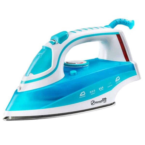 Fier de calcat Hausberg HB-7831BL, talpa inox, 2200 W, bleu
