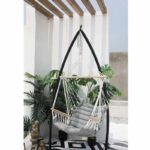Hamac tip scaun Manila 68511C, bara din lemn, 90 x 65 cm - imagine 3