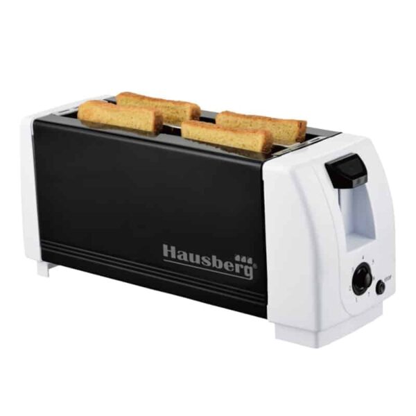 Prajitor paine 4 felii Hausberg HB-185, 1300W, negru