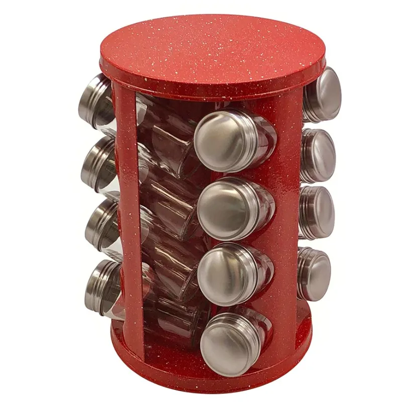 Set-16-recipiente-pentru-condimente-Voltz-V5-1217-A16-cu-suport-rotativ-inox-Rosu-Marmorat.webp Set 16 recipiente pentru condimente Voltz V5 1217 A16