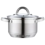 Set oale inox Bohmann Premium BH-0714, 6 piese, 2.1L/2.9L/3.9L, inductie, capace sticla - imagine 2