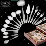 Set tacamuri inox 84 piese Bohmann Premium BP-A84-SM, 12 persoane, argintiu, diplomat - imagine 3