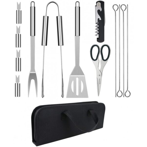 Set ustensile din inox pentru gratar Grunberg UG13PS