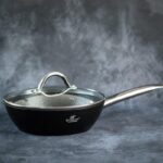 Tigaie inalta din aluminiu Bohmann BH-1108-24MRB, 24 x 7 cm, maner inox, interior marmorat, capac - imagine 7