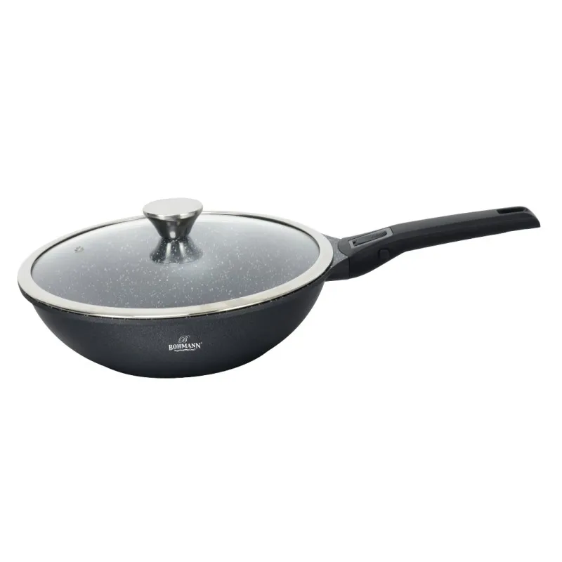 Tigaie wok cu maner detasabil Bohmann BH-1730-28WK