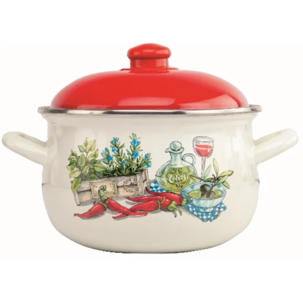 Cratita cu capac emailata Grunberg GR3420