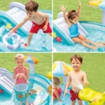 Piscina cu model Crocodil & Tobogan