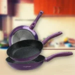 Set 3 tigai din aluminiu forjat Cheffinger CF-FA03 CF-FA03 PUR