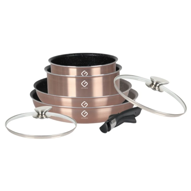 Set 4 vase pentru gatit Grunberg GR2719 auriu