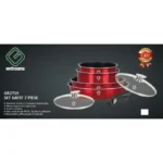 Set 4 vase pentru gatit Grunberg GR2719 rosu