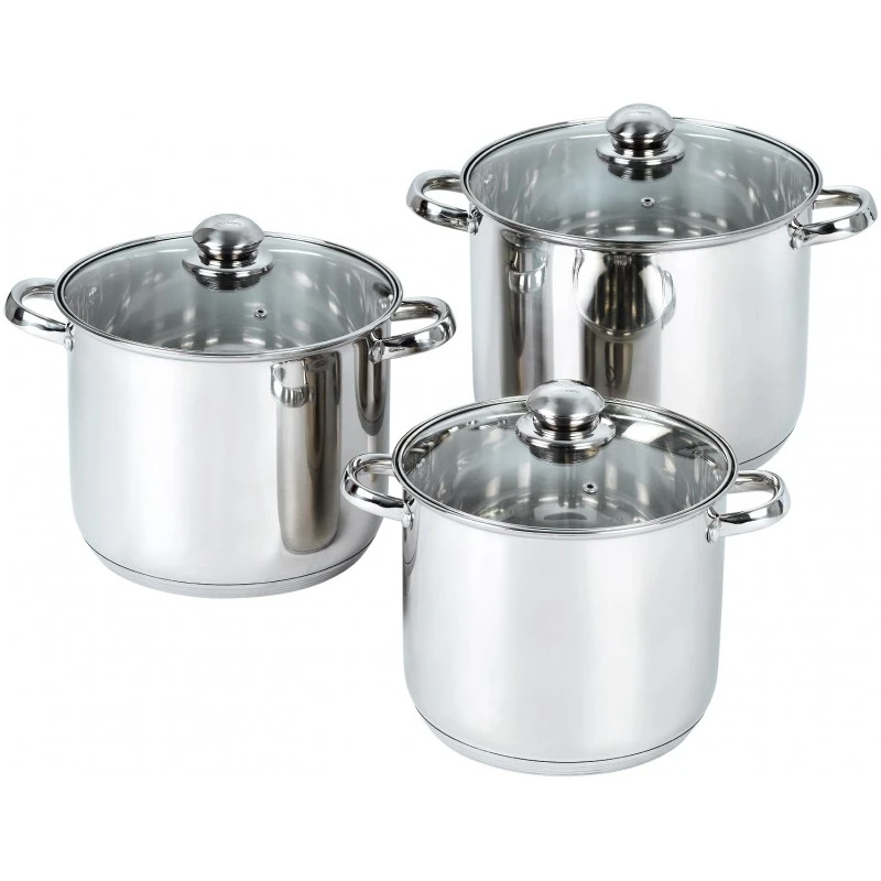 Set oale inox cu capace din sticla Grunberg GR1052