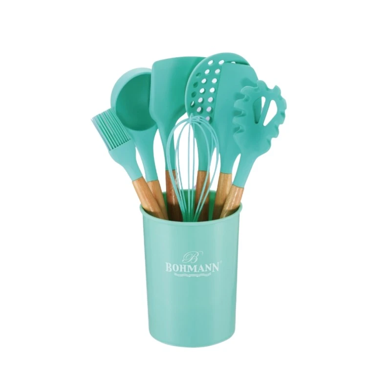 Set ustensile bucatarie Bohmann BH-7678-8-turcoaz