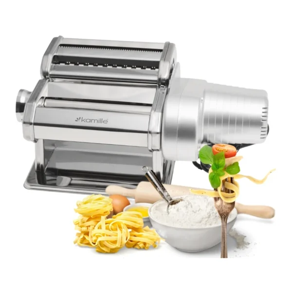 Aparat electric pentru facut taitei Kamille KM6510, 90 W, latime 15 cm, grosime reglabila 0.3 mm la 3 mm