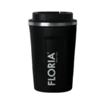 Cana de cafea tip termos Floria ZLN9969, capacitate 380ml, interior din inox, pereti dubli, negru