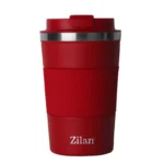 Cana termos de cafea Zilan ZLN9880, capacitate 380ml, interior din inox, pereti dubli, rosu
