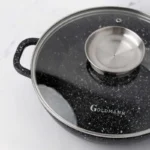 Cratita aluminiu Goldmann GM-0536, 36x9 cm, 8 L, inductie, acoperire ceramica, capac - imagine 4