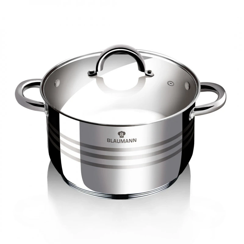 Cratita-inox-Blaumann-BL-1021A.webp Cratita inox Blaumann BL-1021A, 6 L, 24x14.5 cm, capac sticla, manere nituite - imagine 1