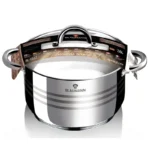 Cratita inox Blaumann BL-1022A, 7.6 L, 26x15.5 cm, capac sticla, manere nituite - imagine 2