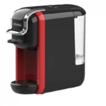 Espressor cafea macinata si capsule 5 in 1 Rosberg Premium RP1171B5, 1450 W, 19 bar, negru/rosu