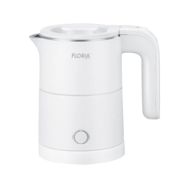 Fierbator electric Floria ZLN1735, 500 ml, 1000 W, pereti dublii, inox, Alb