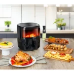 Friteuza air fryer Zilan ZLN9983, 1500W, capacitate 5L, temperatura maxima 200 grade, Negru - imagine 3