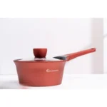 Set cratite aluminiu Goldmann GM-1009, 1.8 L, 2.3 L, 2.4 L, 2.5 L, 4 L, 9 piese, interior marmura, capac sticla - imagine 13