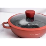 Set cratite aluminiu Goldmann GM-1009, 1.8 L, 2.3 L, 2.4 L, 2.5 L, 4 L, 9 piese, interior marmura, capac sticla - imagine 11