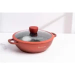 Set cratite aluminiu Goldmann GM-1009, 1.8 L, 2.3 L, 2.4 L, 2.5 L, 4 L, 9 piese, interior marmura, capac sticla - imagine 10