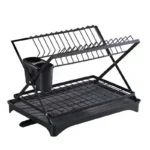 Suport vase Grunberg GR3241, 30 x 42 x 30 cm, din otel si plastic, cu tava si suport tacamuri - imagine 2