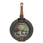 Tigaie aluminiu Blaumann BL-3382, 24x4.8 cm, 1.7 L, interior marmura, gri inchis - imagine 2