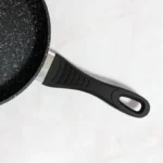 Tigaie aluminiu Goldmann GM-1000-22, 22 x 4.8 cm, interior marmorat, capac - imagine 5