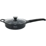 Tigaie antiaderenta Goldmann GM-0224L, 24x7 cm, 2.4L, acoperire ceramica, maner soft touch, marmorata