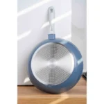 Tigaie antiaderenta cu senzor Goldmann GM-1006-22 GREY, 22x4cm, invelis titan, inclusiv inductie - imagine 2