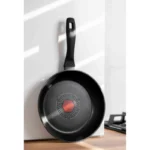 Tigaie antiaderenta cu senzor Goldmann GM-1006-22T BLACK, 22x4cm, invelis titan, inclusiv inductie - imagine 2