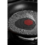 Tigaie antiaderenta cu senzor Goldmann GM-1006-22T BLACK, 22x4cm, invelis titan, inclusiv inductie - imagine 3