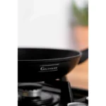 Tigaie antiaderenta cu senzor Goldmann GM-1006-22T BLACK, 22x4cm, invelis titan, inclusiv inductie - imagine 4