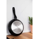Tigaie antiaderenta cu senzor Goldmann GM-1006-22T BLACK, 22x4cm, invelis titan, inclusiv inductie - imagine 5