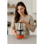 Tocator Hausberg HB-4505, 400 W, bol sticla 2L, toaca, taie, macina, amesteca - imagine 2