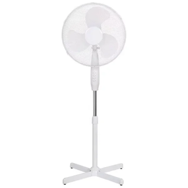 Ventilator cu picior Victronic SF1633, 40 W, 40 cm, 3 trepte de viteza, alb