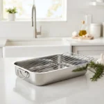 Tava pentru cuptor din inox cu gratar Grunberg IGT42
