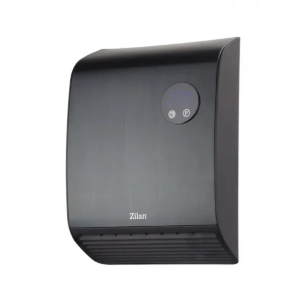Aeroterma de perete Negru, 2000W, desplay LED, senzor de pierdere a caldurii