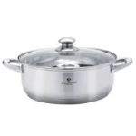 Cratita joasa din inox cu capac Blaumann BL-3308A