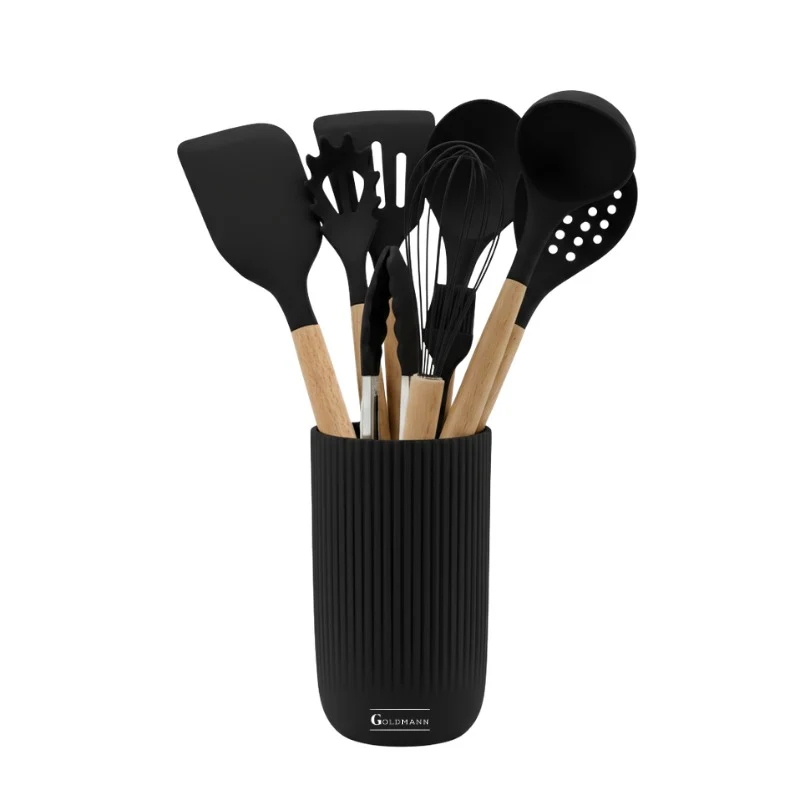 Set ustensile de bucatarie din silicon Goldmann GM-7678-10BL